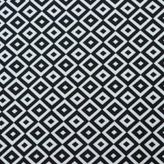 Black and White Abstract Cotton Fabric