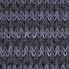 Purple Toned Multicoloured Woolen Zig-Zag Print