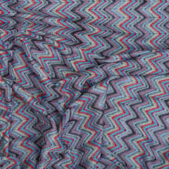 Pastel Multicoloured Woolen Zig-Zag Print