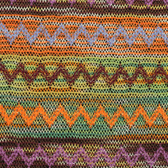 Warm Toned Multicoloured Woolen Zig-Zag Print