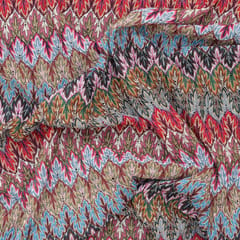 Multicoloured Woolen Zig-Zag Print