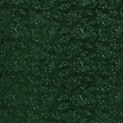 Emerald Green Sequins Embroidery Velvet Fabric