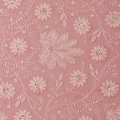 Bubblegum Pink Nokia Silk Embroidery