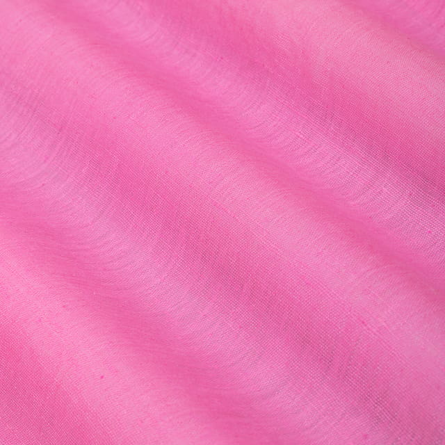 Candy Pink Pure Matka Silk Fabric