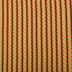 Dim Golden Glace Cotton Stripe Pattern Print Fabric