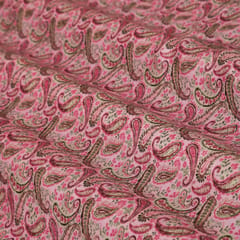 Lilac Glace Cotton Big Paan Print Fabric