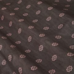 Coin Grey Glace Cotton Motif Print Fabric