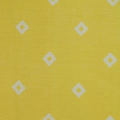 Macaroon Yellow Glace Cotton Print Fabric