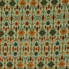 Light Green Glace Cotton Beautifull Floral Print Fabric