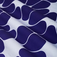 Blue Glace Cotton Print Fabric