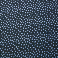 Shadow Black and Blue Print Georgette Fabric