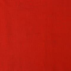 Scarlet Red Chanderi Plain Fabric