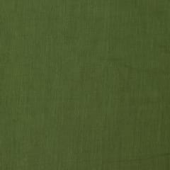 Bottle Green Chanderi Plain Fabric