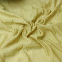 Golden Chanderi Plain Fabric