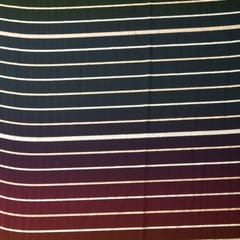 Electric Purple , Blue & Green Oraganza Stripe Gota Work Fabric
