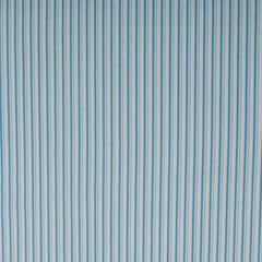 Sky Blue and White Stripe Print Art Crepe Fabric