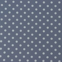 Ash Grey and Polkadot Printed Crepe Fabric