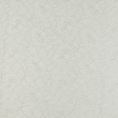 Powder White Floral Chantilly Net Fabric