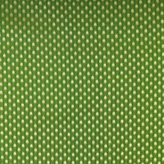 Juniper Green Brocade Gold Zari Booti Paudi Embrodiery Fabric
