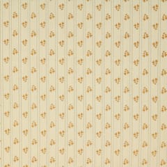 champagne Cream Motif Print Cotton Lurex Fabric