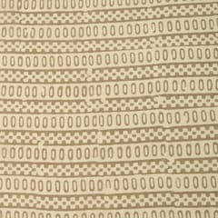 Ash Grey Batik Print Chanderi Fabric