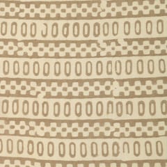 Ash Grey Batik Print Chanderi Fabric