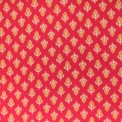 Fuschia Pink Motif Print Cotton Fabric