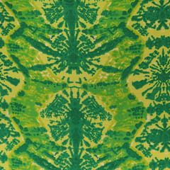 Emerald Green Tie-Dye Print Cotton Fabric