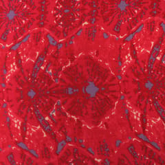 Hot Pink Tie-Dye Print Cotton Fabric