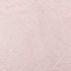 Baby Pink Nokia Silk Thread Embroidery Fabric