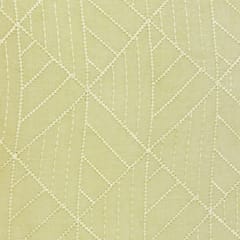 Lemon Yellow Silk Thread Embroidery Fabric