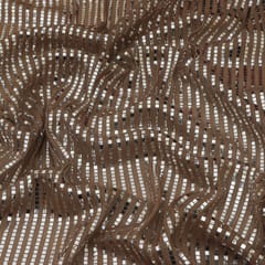 Silver Shimmer  Foil Work Lycra Fabric