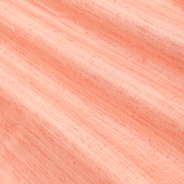 Outrageous Orange Plain Mahi Silk Fabric