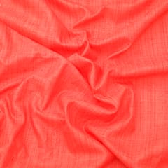 Carrot Pink Plain Mahi Silk Fabric