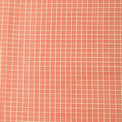 Carnation Pink Chanderi Silver Zari Lining Embrodiery Fabric