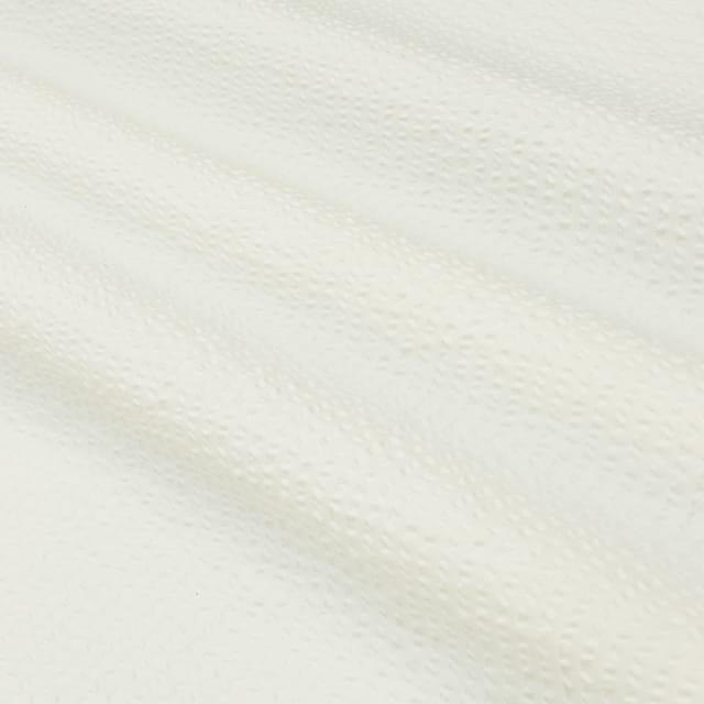 Lace White Textured Striped Bubble Cotton