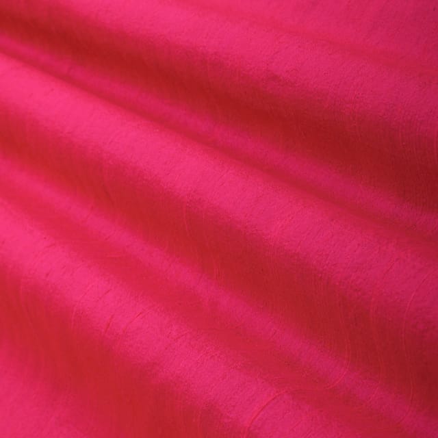 Magenta Raw Silk Fabric