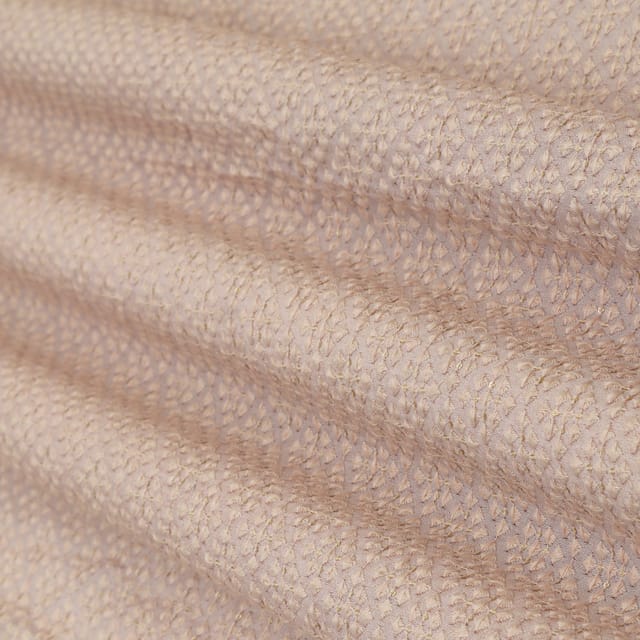 Slique Pink Nokia Silk Threadwork Embroidery Fabric