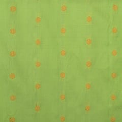 Mint Green Pure Tanchui Booti Zari Work Embroidery Fabric