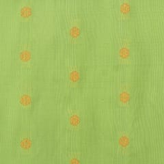 Mint Green Pure Tanchui Booti Zari Work Embroidery Fabric