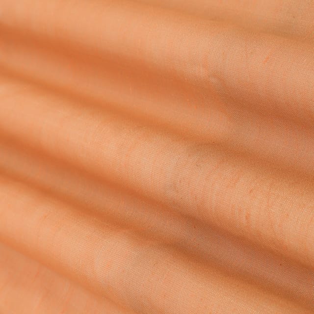 Peach Tissue Zari Work Fabric