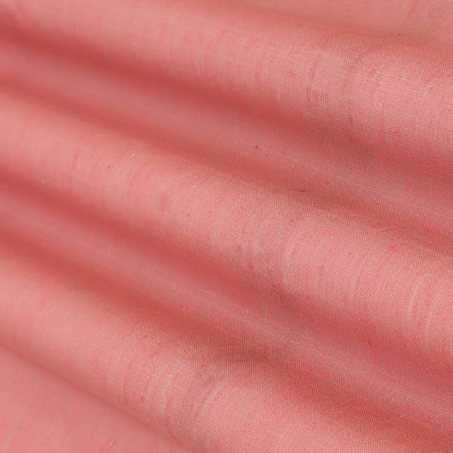 Baby Pink Tissue Zari Work Fabric