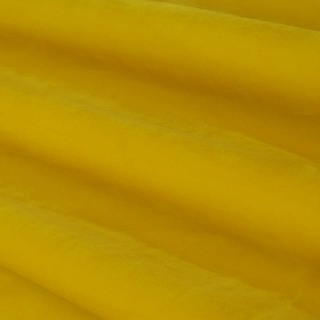 Bright Yellow Micro Velvet Fabric