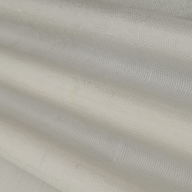 Pure White Georgette Panni Sequin Fabric