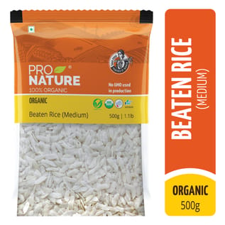 Organic Beaten Rice (Medium Poha) 500g