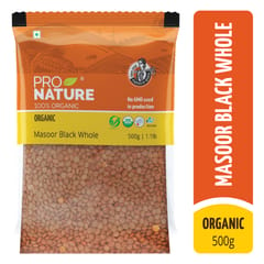 Organic Masoor Black Whole 500g