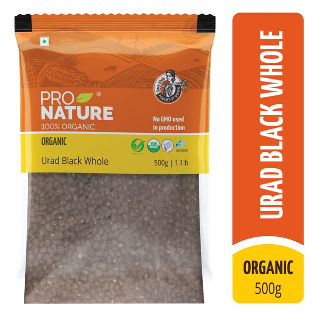 Organic Urad Black Whole 500g