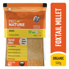 Organic Foxtail Millet (Navane) 500g