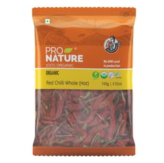Organic Red Chilli Whole (Hot) 100g
