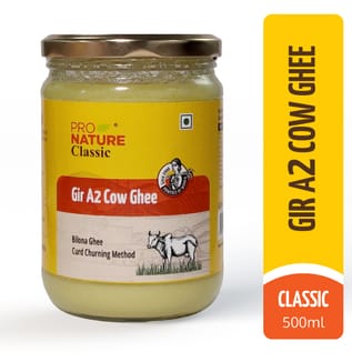 Classic Cow Ghee (A-2) 500 ml (Glass Jar)